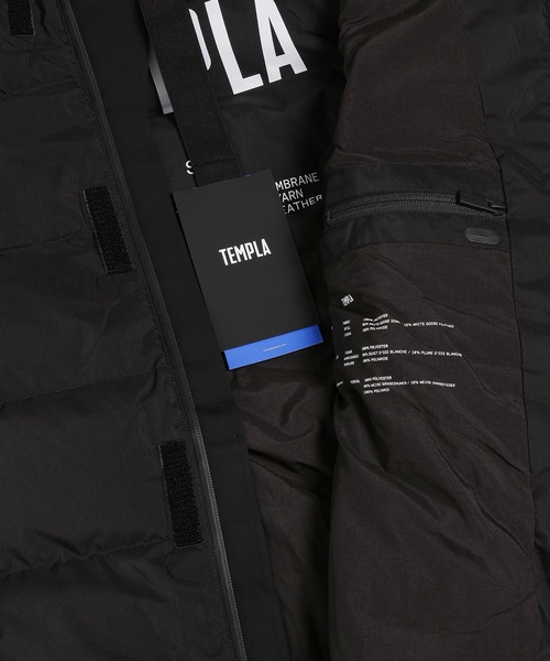 TEMPLA（テンプラ）の「LANG PUFFER VEST（ベスト・メンズ・ブラック/グレー系その他/ブラウン系その他・S/XS）」の4枚目の写真