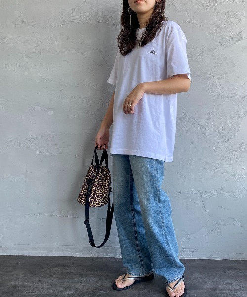 KELTY（ケルティ）の「[KELTY/ケルティ] 別注 バックロゴプリント ショートスリーブTシャツ（Tシャツ/カットソー・レディース・ホワイト/スミクロ/ライトグレー/ブルー/ナチュラル/イエロー・XS/S/M/L）」の8枚目の写真