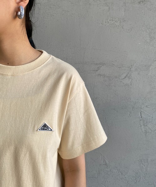 KELTY（ケルティ）の「[KELTY/ケルティ] 別注 バックロゴプリント ショートスリーブTシャツ（Tシャツ/カットソー・レディース・ホワイト/スミクロ/ライトグレー/ブルー/ナチュラル/イエロー・XS/S/M/L）」の13枚目の写真