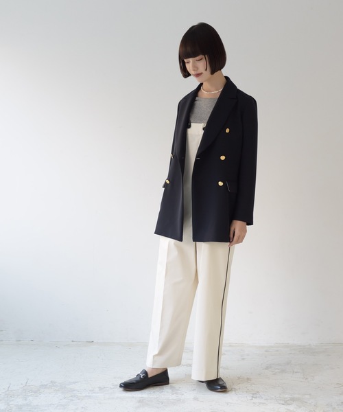 La SRIC（ラスリック）の「La SRIC / サスペンダーオーバーオール（サロペット/オーバーオール・レディース・オフホワイト/ネイビー・38）」の10枚目の写真