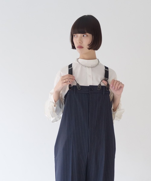 La SRIC（ラスリック）の「La SRIC / サスペンダーオーバーオール（サロペット/オーバーオール・レディース・オフホワイト/ネイビー・38）」の16枚目の写真