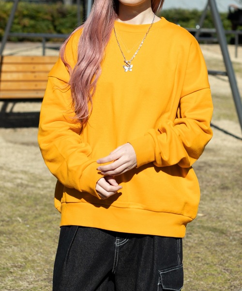 PairPair(ペアペア)の「袖タックプルオーバー(ユニセックス)(スウェット・レディース・イエロー/ブルー/アイボリー・FREE)」の5枚目の写真