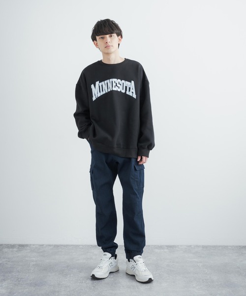 Rocky Monroe（ロッキーモンロー）の「ストレッチツイル テーパード イージージョガーカーゴパンツ ワンマイルウェア 無地（カーゴパンツ・メンズ・ライトブルー/ブラック/カーキ/ワンウォッシュ/チャコール・M/L/XL）」の15枚目の写真