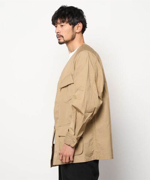 C.E.L.STORE（セルストア）の「MADE IN STANDARD /  メイドインスタンダード FATIGUE CARDIGAN COTTON TYPEWRITER ファティーグカーディガン（ミリタリージャケット・メンズ・ブラック/オリーブ/カーキ・MEDIUM/LARGE）」の6枚目の写真