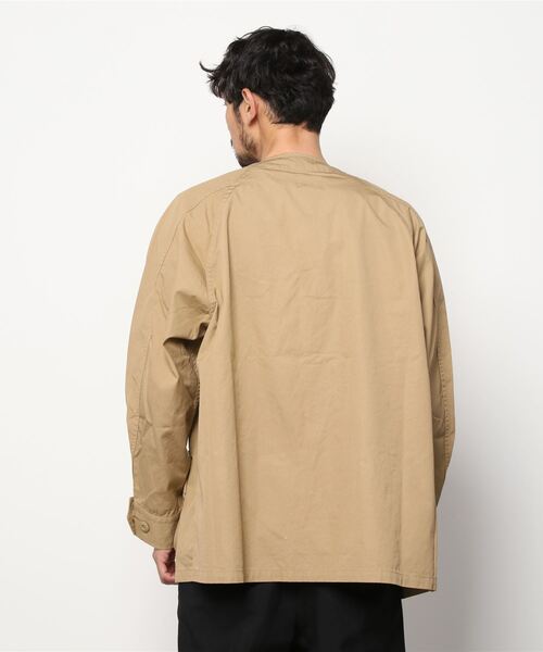 C.E.L.STORE（セルストア）の「MADE IN STANDARD /  メイドインスタンダード FATIGUE CARDIGAN COTTON TYPEWRITER ファティーグカーディガン（ミリタリージャケット・メンズ・ブラック/オリーブ/カーキ・MEDIUM/LARGE）」の5枚目の写真