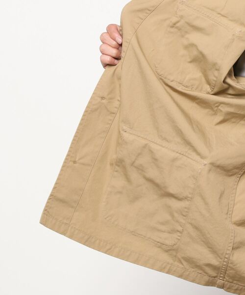 C.E.L.STORE（セルストア）の「MADE IN STANDARD /  メイドインスタンダード FATIGUE CARDIGAN COTTON TYPEWRITER ファティーグカーディガン（ミリタリージャケット・メンズ・ブラック/オリーブ/カーキ・MEDIUM/LARGE）」の4枚目の写真