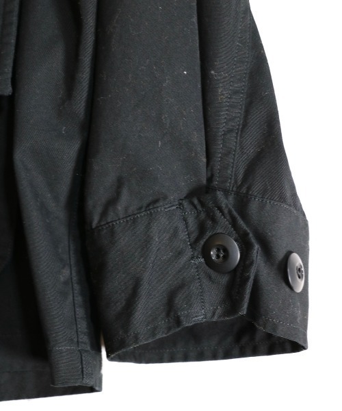 C.E.L.STORE（セルストア）の「MADE IN STANDARD /  メイドインスタンダード FATIGUE CARDIGAN COTTON TYPEWRITER ファティーグカーディガン（ミリタリージャケット・メンズ・ブラック/オリーブ/カーキ・MEDIUM/LARGE）」の12枚目の写真