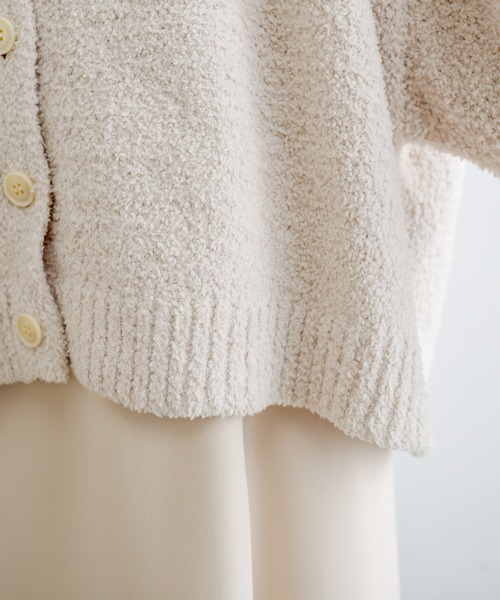 PUAL CE CIN（ピュアルセシン）の「モール糸ショートカーディガン（カーディガン/ボレロ・レディース・グレー/ブルー/ライトベージュ・FREE）」の22枚目の写真