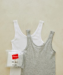 HANES | 【Hanes for SALON】オーガニックコットン リブタンクトップ2Pセット(タンクトップ)