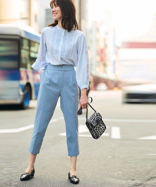 grove（グローブ）の「◇ピンタック×レースヨーク切替ブラウス（シャツ