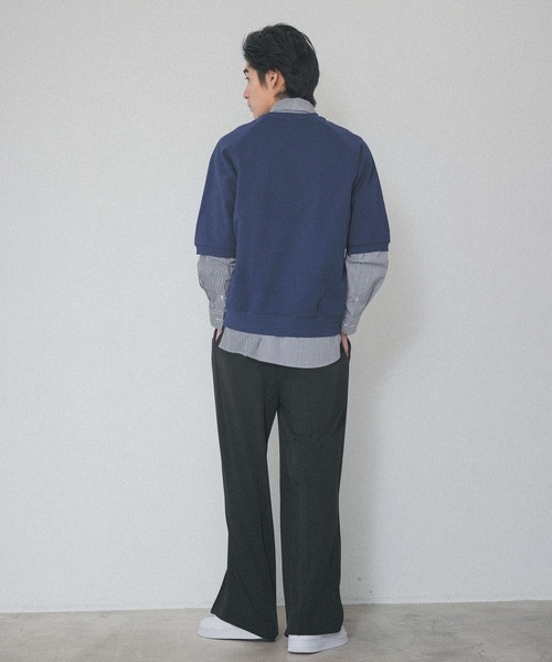 PBLIM(ページボーイリム)の「【PAGEBOYLIM】ハンソデラグランスウェット(Tシャツ/カットソー・レディース・杢グレー/ネイビー・MEDIUM/LARGE)」の6枚目の写真