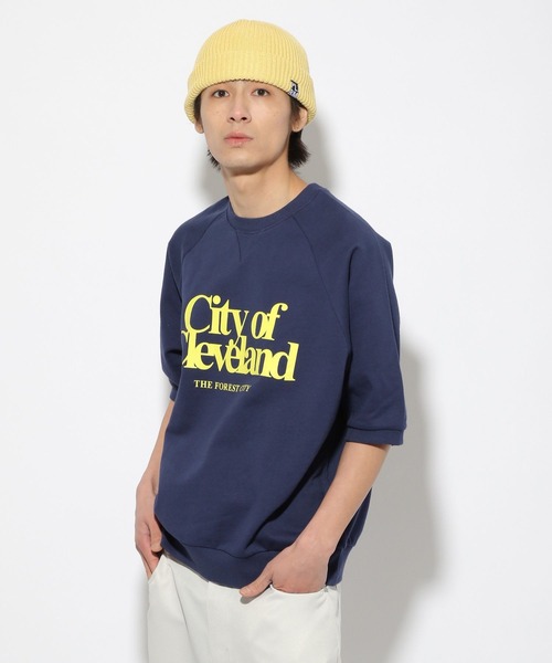 PBLIM(ページボーイリム)の「【PAGEBOYLIM】ハンソデラグランスウェット(Tシャツ/カットソー・レディース・杢グレー/ネイビー・MEDIUM/LARGE)」の8枚目の写真