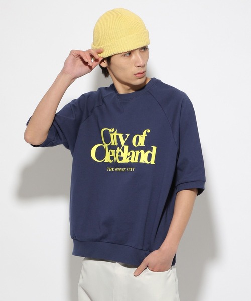 PBLIM(ページボーイリム)の「【PAGEBOYLIM】ハンソデラグランスウェット(Tシャツ/カットソー・レディース・杢グレー/ネイビー・MEDIUM/LARGE)」の9枚目の写真