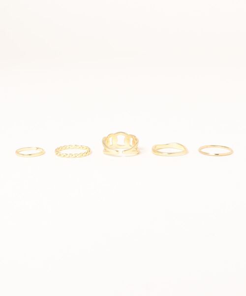 Burner(バーナー)の「【OKUOKU 0909】デザインリング 5点セット(リング・レディース・その他1/その他2・ONE SIZE)」の3枚目の写真