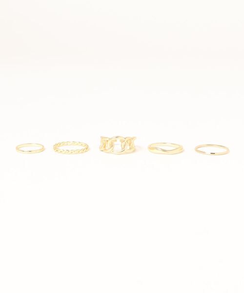 Burner(バーナー)の「【OKUOKU 0909】デザインリング 5点セット(リング・レディース・その他1/その他2・ONE SIZE)」の4枚目の写真