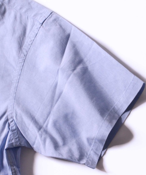 AVIREX（アヴィレックス）の「【WEB&DEPOT限定】ワイド オックスフォード 半袖シャツ/ S/S WIDE OXFORD SHIRT / アヴィレックス / AVIREX（シャツ/ブラウス・メンズ・ホワイト/ネイビー/ライトブルー/サックスブルー/レモンイエロー・MEDIUM/LARGE/X-LARGE）」の6枚目の写真