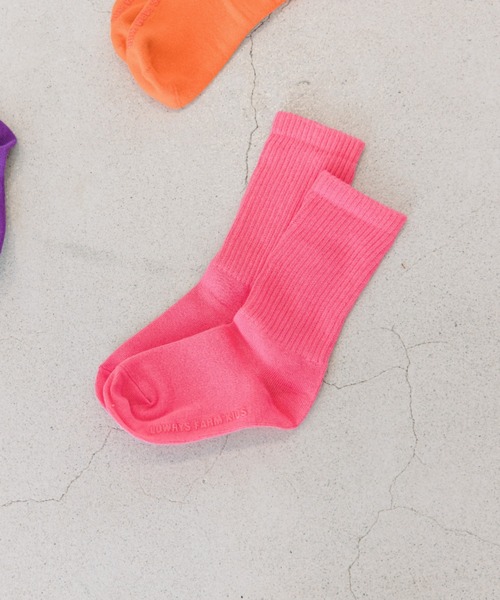 LOWRYS FARM(ローリーズファーム)の「カラーソックス 272884(ソックス/靴下・キッズ・ライトブルー/レッド/ピンク/イエロー/ブルー/グリーン/ピンク系その他/オレンジ/パープル・MEDIUM/LARGE)」の7枚目の写真