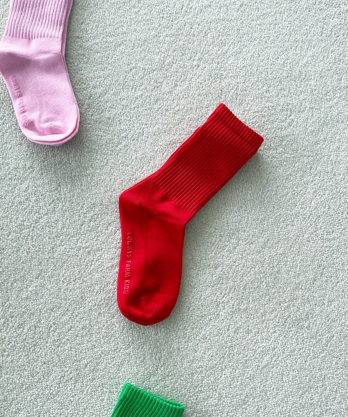 LOWRYS FARM(ローリーズファーム)の「カラーソックス 272884(ソックス/靴下・キッズ・ライトブルー/レッド/ピンク/イエロー/ブルー/グリーン/ピンク系その他/オレンジ/パープル・MEDIUM/LARGE)」の8枚目の写真