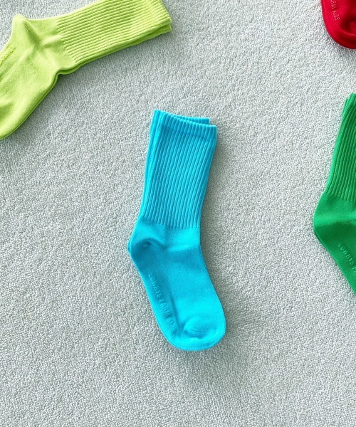 LOWRYS FARM(ローリーズファーム)の「カラーソックス 272884(ソックス/靴下・キッズ・ライトブルー/レッド/ピンク/イエロー/ブルー/グリーン/ピンク系その他/オレンジ/パープル・MEDIUM/LARGE)」の10枚目の写真