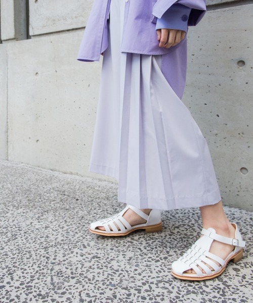 socolla（ソコラ）の「【2022SS叶えるシリーズ】MIRANDAサイドプリーツワイドパンツ（その他パンツ・レディース・ブラック/パープル/オフホワイト・S/M）」の7枚目の写真