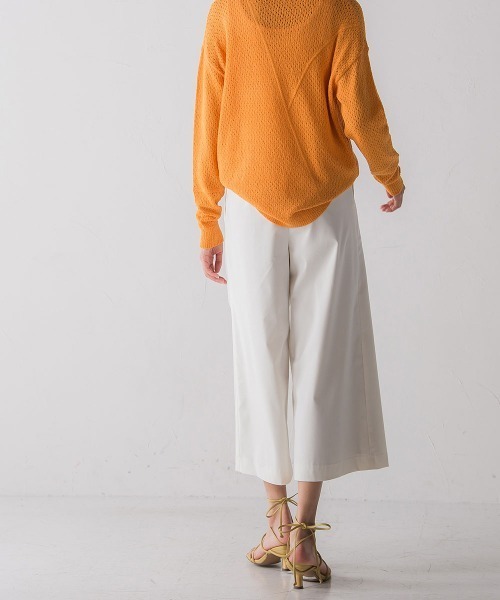 socolla（ソコラ）の「【2022SS叶えるシリーズ】MIRANDAサイドプリーツワイドパンツ（その他パンツ・レディース・ブラック/パープル/オフホワイト・S/M）」の12枚目の写真