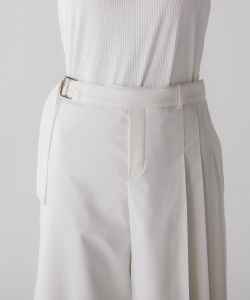 socolla（ソコラ）の「【2022SS叶えるシリーズ】MIRANDAサイドプリーツワイドパンツ（その他パンツ・レディース・ブラック/パープル/オフホワイト・S/M）」の14枚目の写真