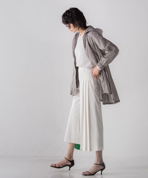 socolla（ソコラ）の「【2022SS叶えるシリーズ】MIRANDAサイドプリーツワイドパンツ（その他パンツ・レディース・ブラック/パープル/オフホワイト・S/M）」の20枚目の写真