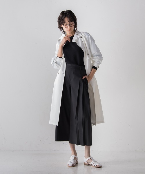 socolla（ソコラ）の「【2022SS叶えるシリーズ】MIRANDAサイドプリーツワイドパンツ（その他パンツ・レディース・ブラック/パープル/オフホワイト・S/M）」の22枚目の写真