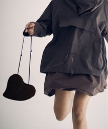 ハート スウェード ショルダーバッグ