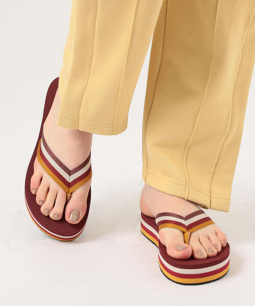 ISABEL MARANT（イザベルマラン）の「ISABEL MARANT TAE ビーチサンダル（サンダル・レディース・グリーン系その他2/レッド系その他2・38/39/36/37）」の3枚目の写真