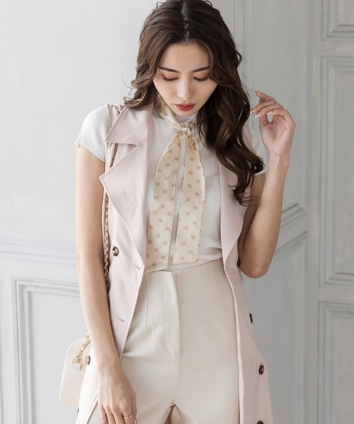 Julia Boutique(ジュリアブティック)の「BBロゴ柄スカーフ/22152(バンダナ/スカーフ・レディース・ブラック/ブラウン/ピンク・ONE)」の10枚目の写真