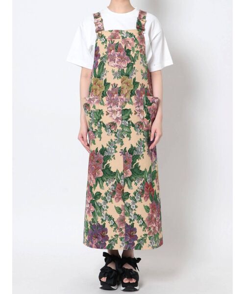 merry jenny(メリージェニー)の「flowerジャガードジャンスカ(ジャンパースカート・レディース・ブラウン/ベージュ・FREE)」の20枚目の写真