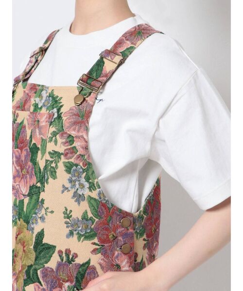 merry jenny(メリージェニー)の「flowerジャガードジャンスカ(ジャンパースカート・レディース・ブラウン/ベージュ・FREE)」の18枚目の写真