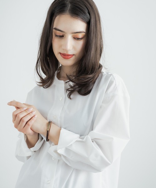 Rocky Monroe(ロッキーモンロー)の「本革プレート編み込み2連レザーブレスレット(ブレスレット・メンズ・ホワイト/ブラック/ブラウン・FREE)」の19枚目の写真