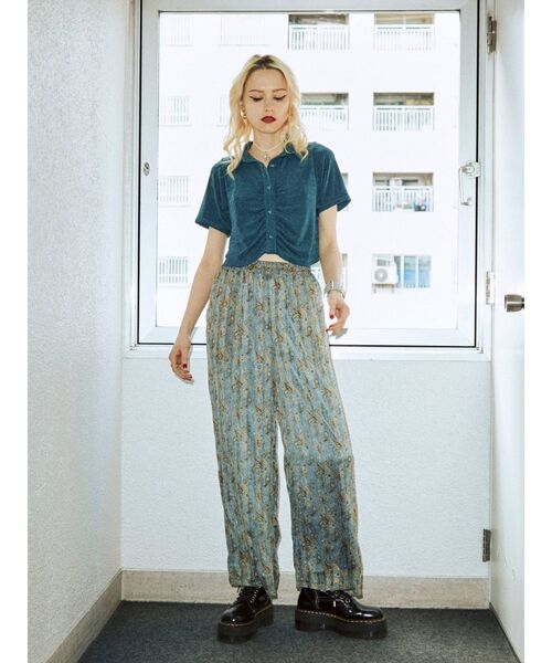 jouetie（ジュエティ）の「ギャザートップス（シャツ/ブラウス・レディース・ブラック/パープル/ブルー・MEDIUM）」の8枚目の写真