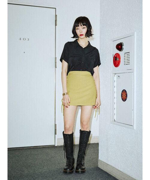 jouetie（ジュエティ）の「ギャザートップス（シャツ/ブラウス・レディース・ブラック/パープル/ブルー・MEDIUM）」の13枚目の写真