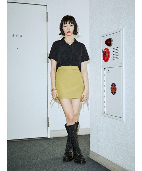 jouetie（ジュエティ）の「ギャザートップス（シャツ/ブラウス・レディース・ブラック/パープル/ブルー・MEDIUM）」の15枚目の写真