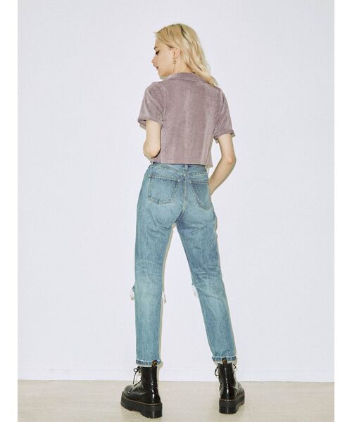 jouetie（ジュエティ）の「ギャザートップス（シャツ/ブラウス・レディース・ブラック/パープル/ブルー・MEDIUM）」の18枚目の写真