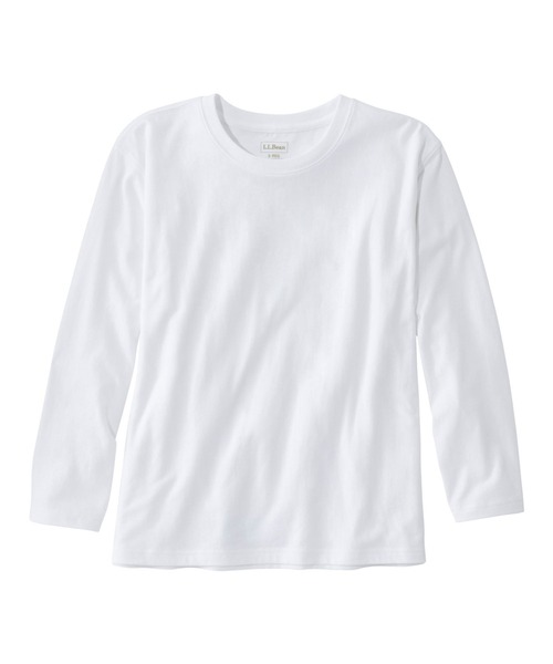 L.L.Bean(エルエルビーン)の「サタデーTシャツ、クルーネック 7分丈袖 米国フィット・レギュラー(Tシャツ/カットソー・レディース・ホワイト/ターコイズブルー/レッド・SMALL/MEDIUM/LARGE/X-SMALL)」の1枚目の写真