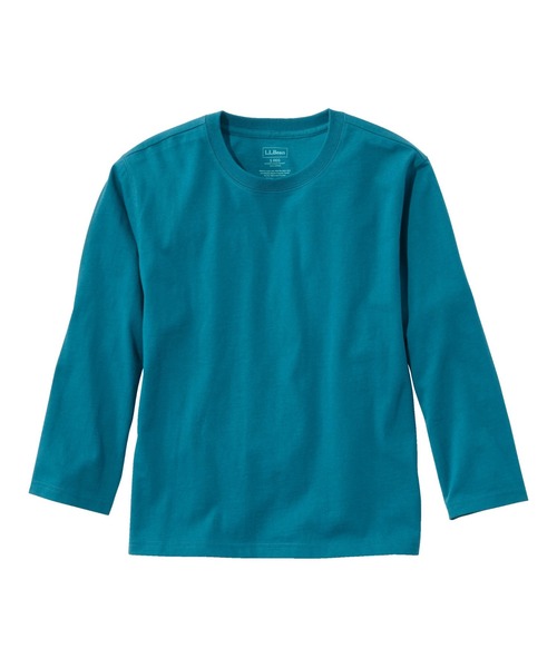 L.L.Bean(エルエルビーン)の「サタデーTシャツ、クルーネック 7分丈袖 米国フィット・レギュラー(Tシャツ/カットソー・レディース・ホワイト/ターコイズブルー/レッド・SMALL/MEDIUM/LARGE/X-SMALL)」の2枚目の写真