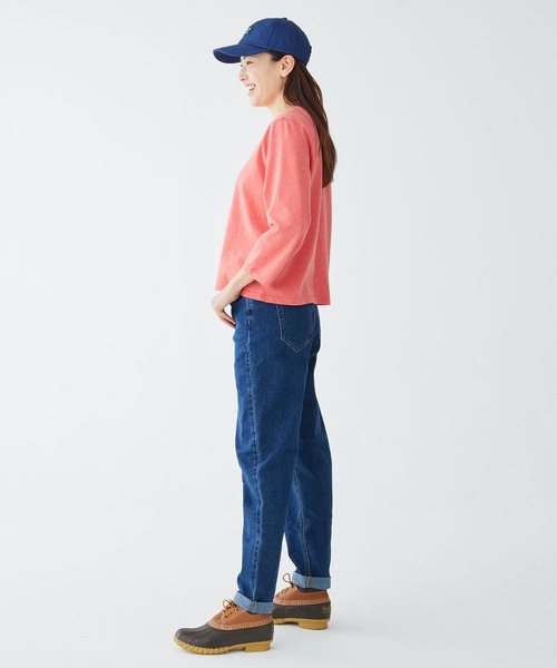 L.L.Bean(エルエルビーン)の「サタデーTシャツ、クルーネック 7分丈袖 米国フィット・レギュラー(Tシャツ/カットソー・レディース・ホワイト/ターコイズブルー/レッド・SMALL/MEDIUM/LARGE/X-SMALL)」の9枚目の写真