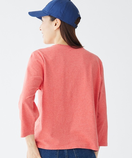 L.L.Bean(エルエルビーン)の「サタデーTシャツ、クルーネック 7分丈袖 米国フィット・レギュラー(Tシャツ/カットソー・レディース・ホワイト/ターコイズブルー/レッド・SMALL/MEDIUM/LARGE/X-SMALL)」の15枚目の写真
