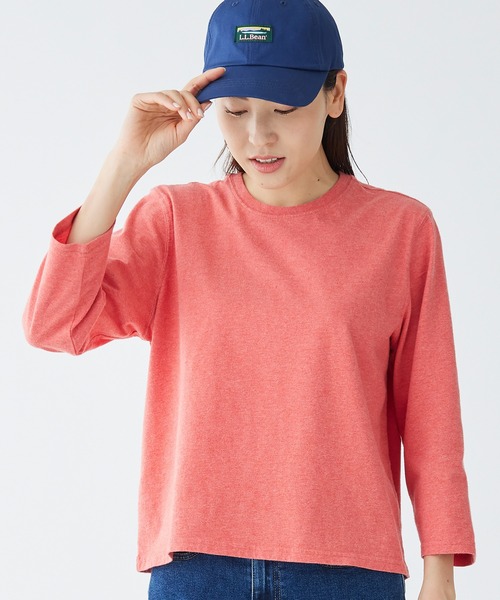 L.L.Bean(エルエルビーン)の「サタデーTシャツ、クルーネック 7分丈袖 米国フィット・レギュラー(Tシャツ/カットソー・レディース・ホワイト/ターコイズブルー/レッド・SMALL/MEDIUM/LARGE/X-SMALL)」の13枚目の写真