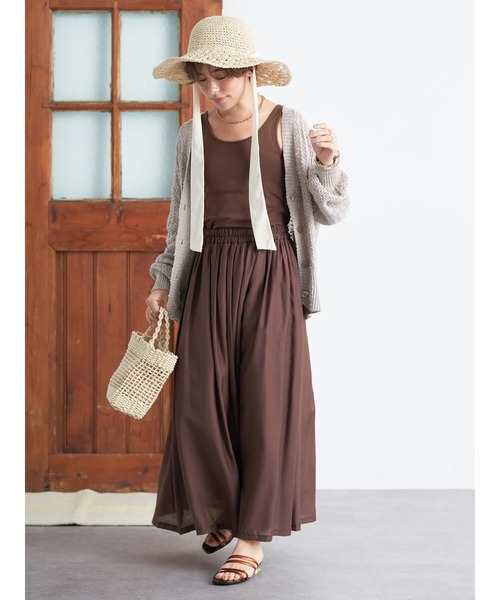 earth music&ecology（アースミュージックアンドエコロジー）の「クロシェハット（ハット・レディース・ナチュラル/ブラウン・FREE）」の6枚目の写真