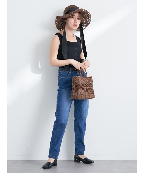 earth music&ecology（アースミュージックアンドエコロジー）の「クロシェハット（ハット・レディース・ナチュラル/ブラウン・FREE）」の13枚目の写真