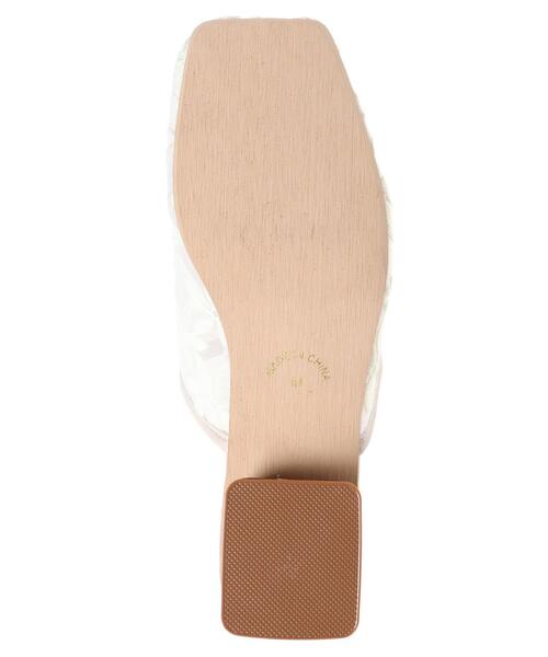 INGNI（イング）の「スクエアトゥチュールサンダル（サンダル・レディース・ブラック/オフホワイト/アイボリー・L/M）」の10枚目の写真