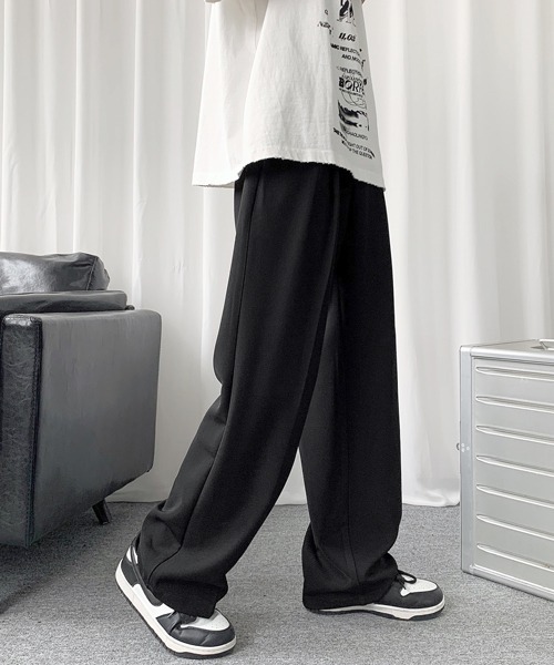 FVLMEN(フルメン)の「【FVLMEN】center crease relax slacks/センター クリース リラックス スラックス(スラックス・メンズ・ブラック/ベージュ/オフホワイト・MEDIUM/LARGE/X-LARGE)」の9枚目の写真