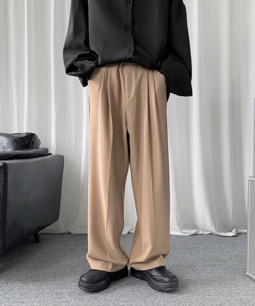 FVLMEN(フルメン)の「【FVLMEN】center crease relax slacks/センター クリース リラックス スラックス(スラックス・メンズ・ブラック/ベージュ/オフホワイト・MEDIUM/LARGE/X-LARGE)」の19枚目の写真
