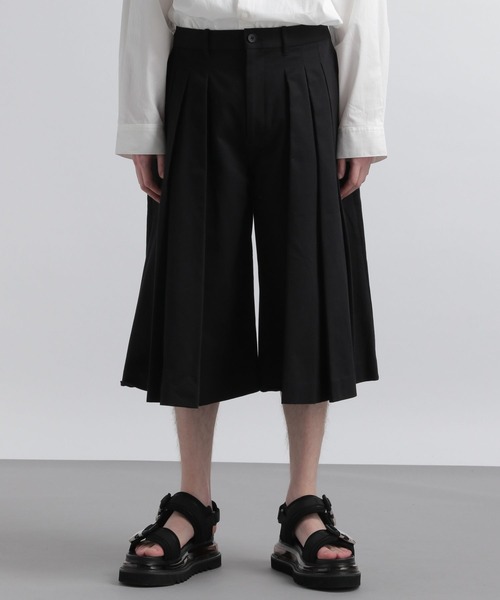 HARE（ハレ）の「ハカマプリーツガウチョパンツ(HARE)（その他パンツ・メンズ・オフホワイト/ブラック・FREE）」の9枚目の写真