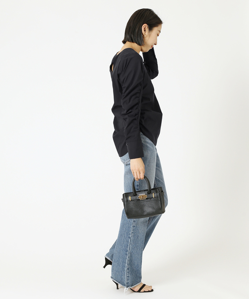 journal standard L'essage(ジャーナルスタンダードレサージュ)の「ギャザークルーブラウス(シャツ/ブラウス・レディース・ホワイト/ブラック/グレー・FREE)」の14枚目の写真